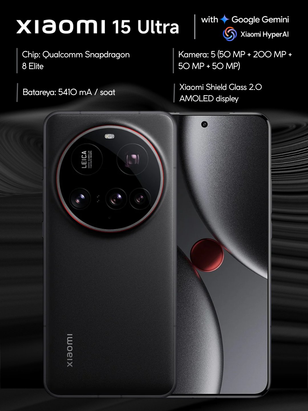 Smartfon Xiaomi 15 Ultra 5G, Snapdragon 8 Elite - Image 1